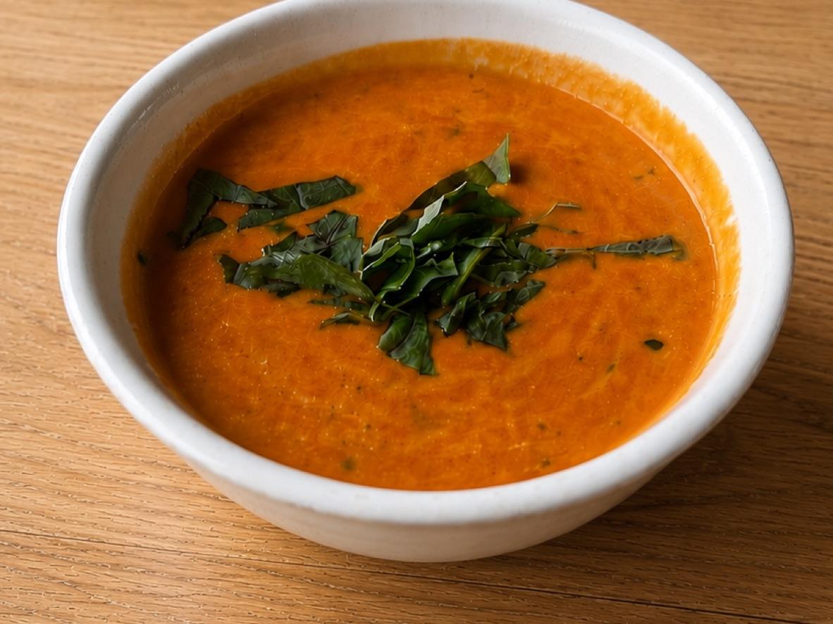 Creamy tomato basil soup