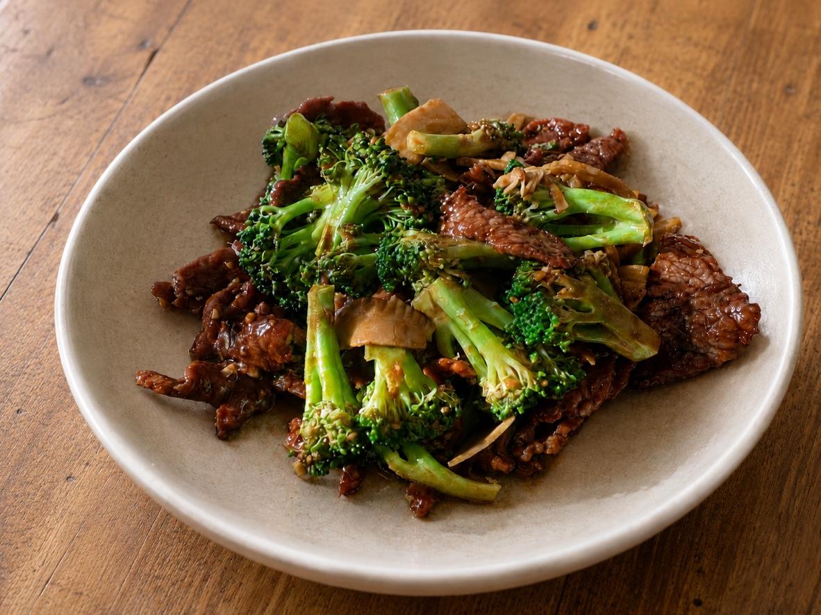 Beef and broccoli stir-fry