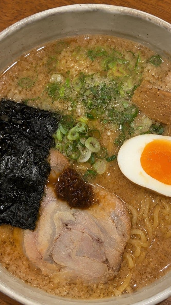 Ramen recipe from a social video